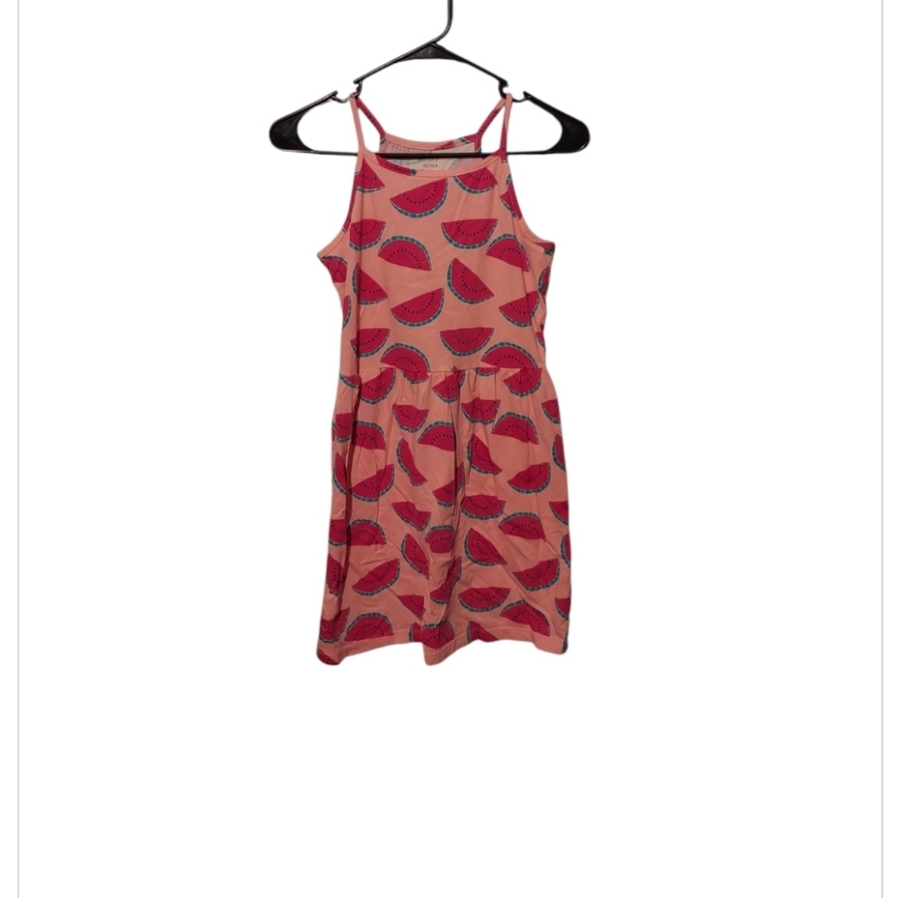 Carters Girls Watermelon Tank Dress Size 14/14A Pink Summer Spring Sleeveless